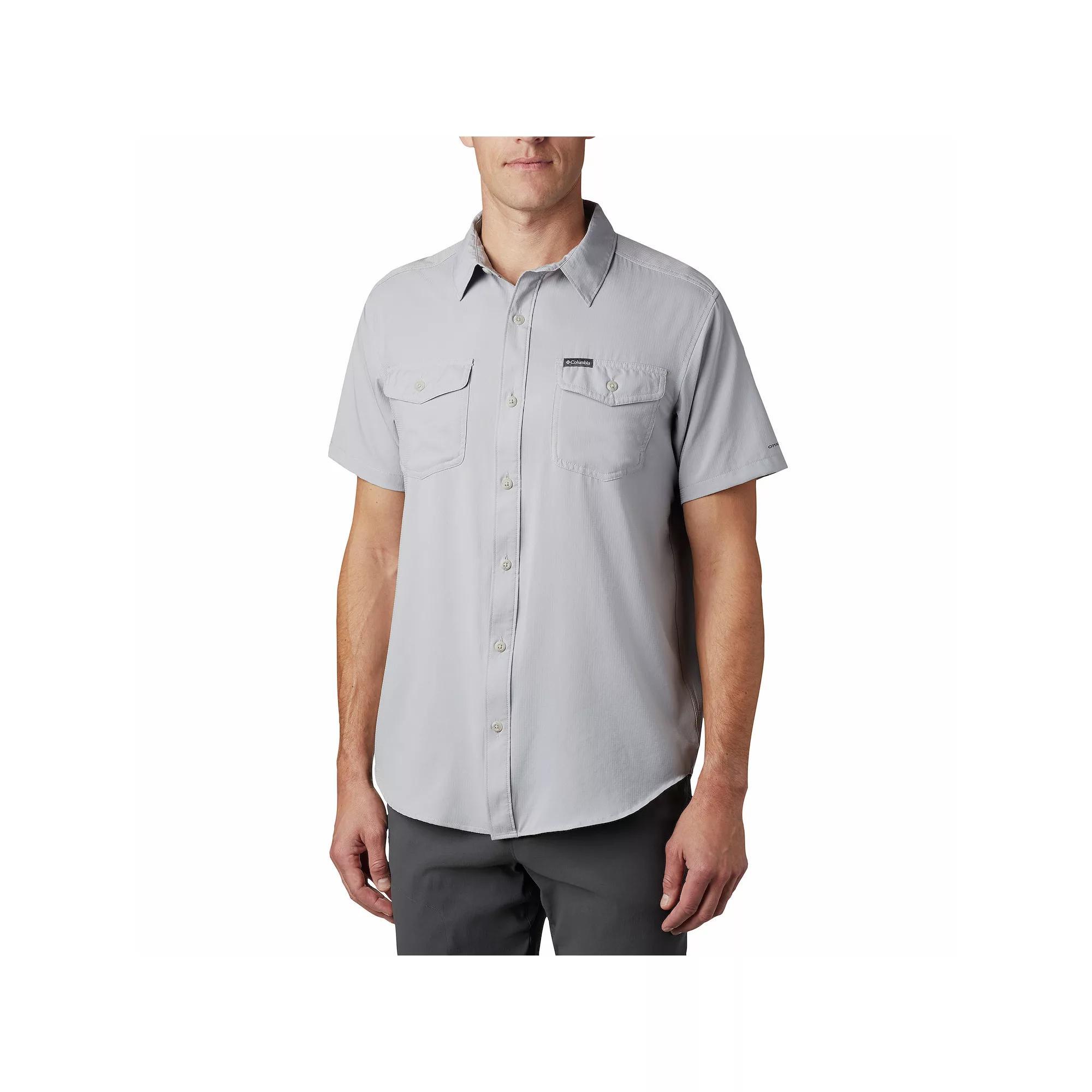 Big & Tall Columbia Utilizer Button-Down Shirt, Men's, Size: XL Tall, Columbia Grey Product Image