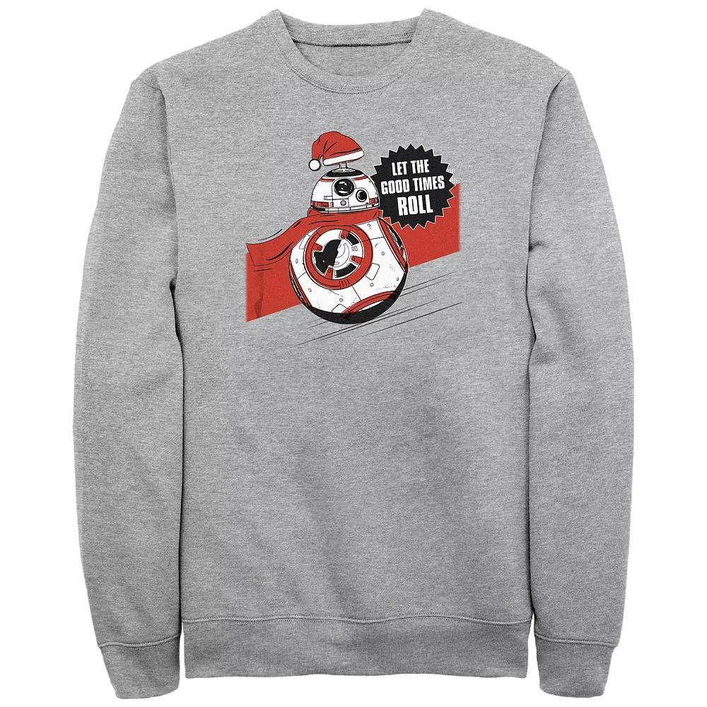 Big & Tall Star Wars BB-8 Let The Good Times Roll Graphic Tee, Men's, Size: 5XL, Athletic Grey Product Image