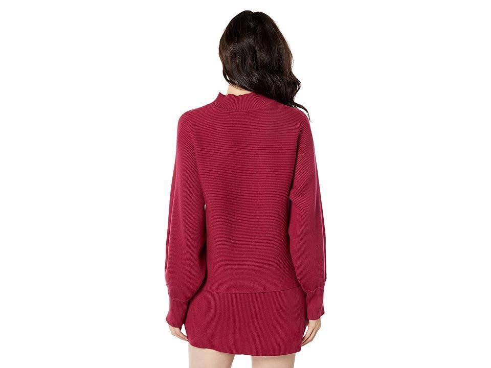 en saison Lisette Pullover Sweater (Fuchsia) Women's Clothing Product Image