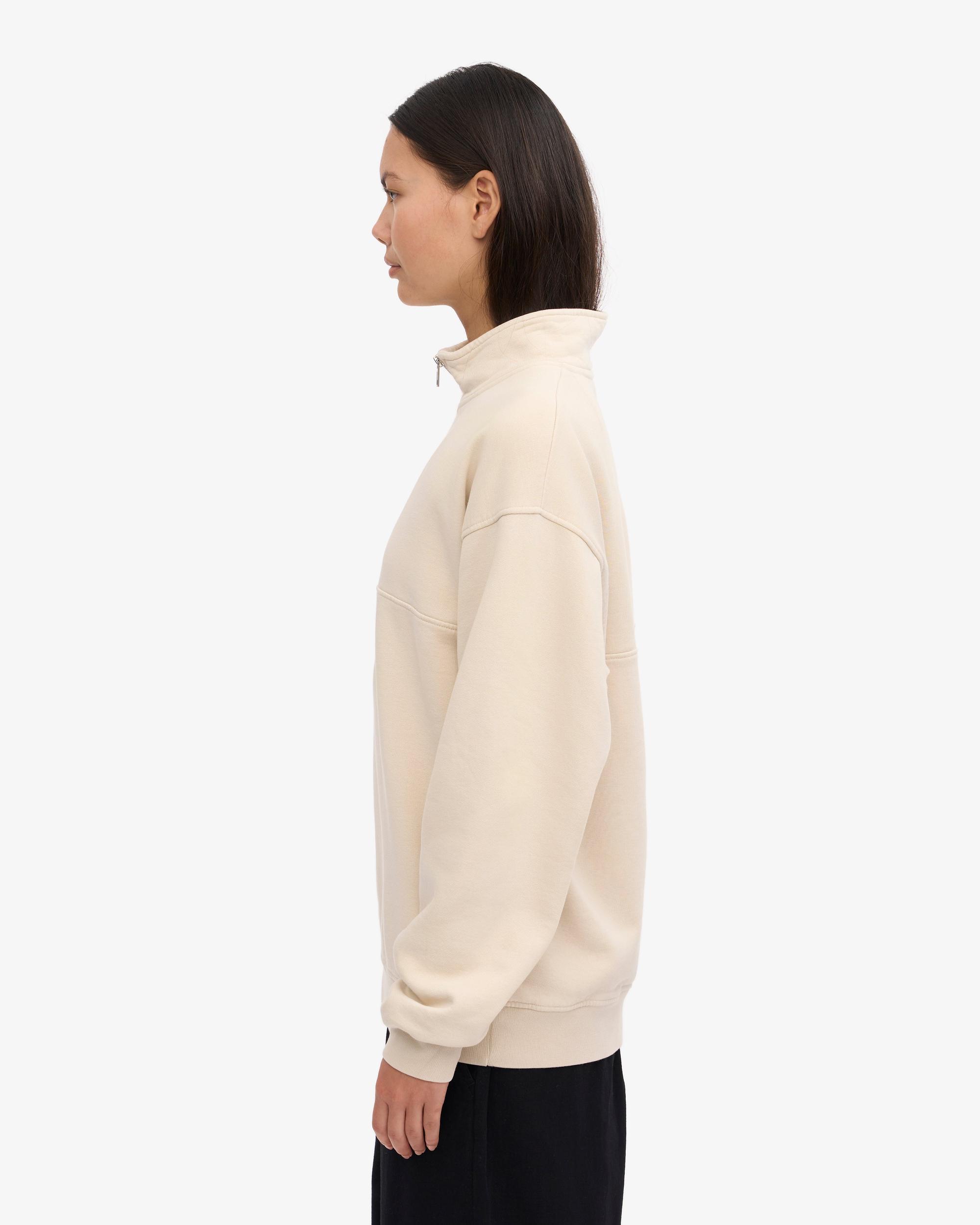 Organic Quarter Zip - Ivory White Product Image