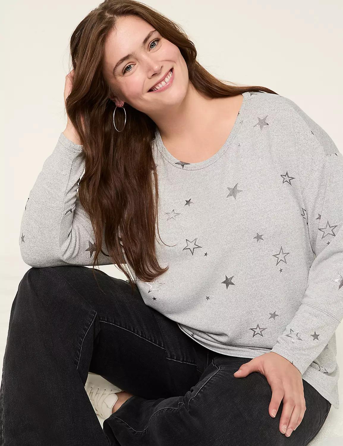 Printed Dolman Tunic Tee Product Image