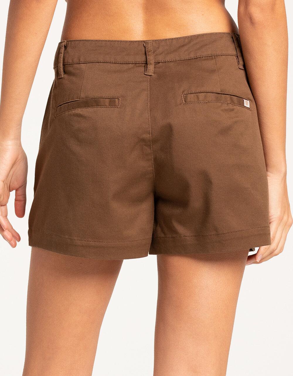 BRIXTON Capitol Womens Chino Shorts - EARTH Product Image