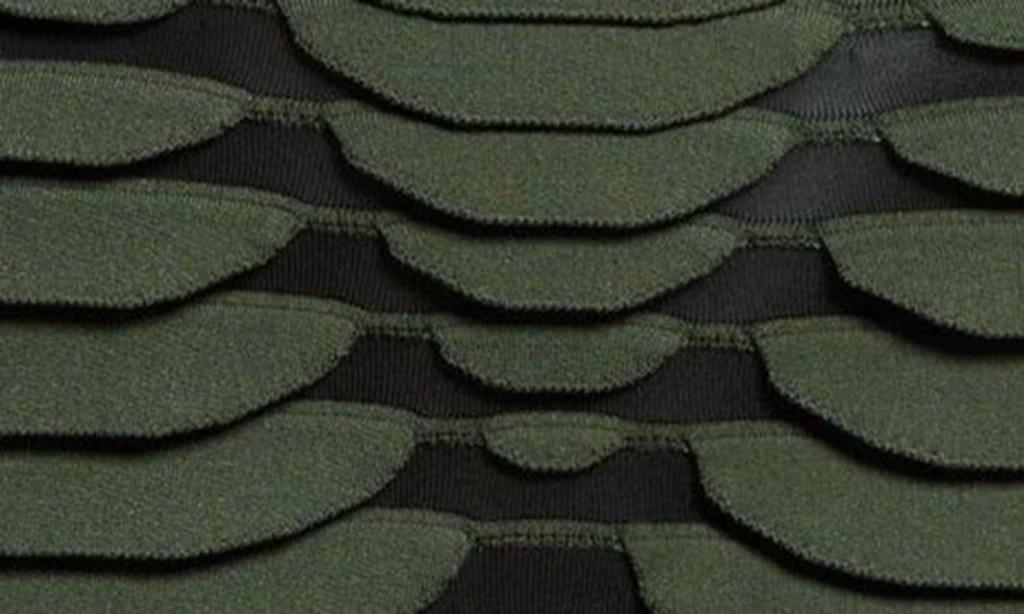 ALAÏA Snake-effect Knit Minidress In Veronese Product Image