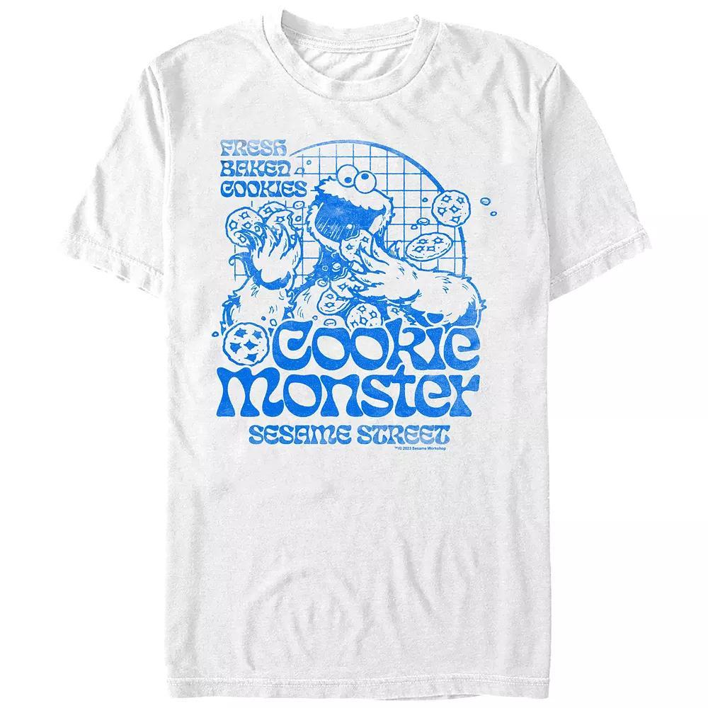 Mens Sesame Street Cookie Monster Fresh Baked Cookies Graphic Tee Product Image