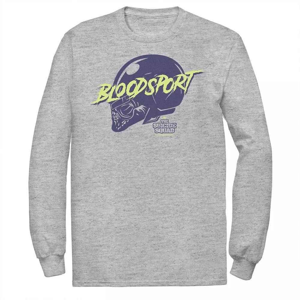 Men's The Suicide Squad Big Bloodskull Logo Tee, Boy's, Size: Medium, Athletic Grey Product Image