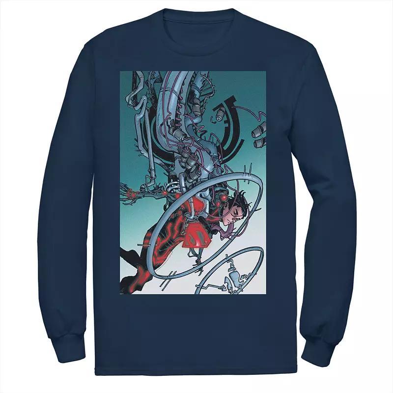 Men's DC Comics Superman Mechanics Comic Poster Tee, Size: XXL, Blue Product Image