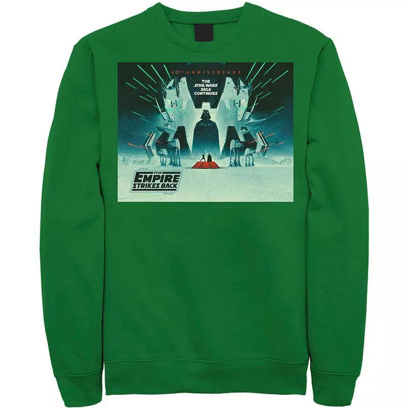 Men's Star Wars: The Empire Strikes Back 40th Anniversary Poster Sweatshirt, Size: Small, Red Product Image