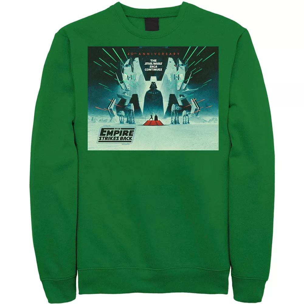 Men's Star Wars: The Empire Strikes Back 40th Anniversary Poster Sweatshirt, Size: Small, Red Product Image