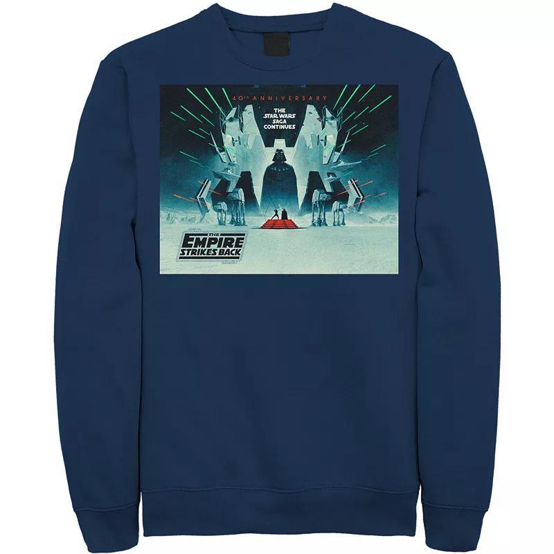 Men's Star Wars: The Empire Strikes Back 40th Anniversary Poster Sweatshirt, Size: Small, Red Product Image
