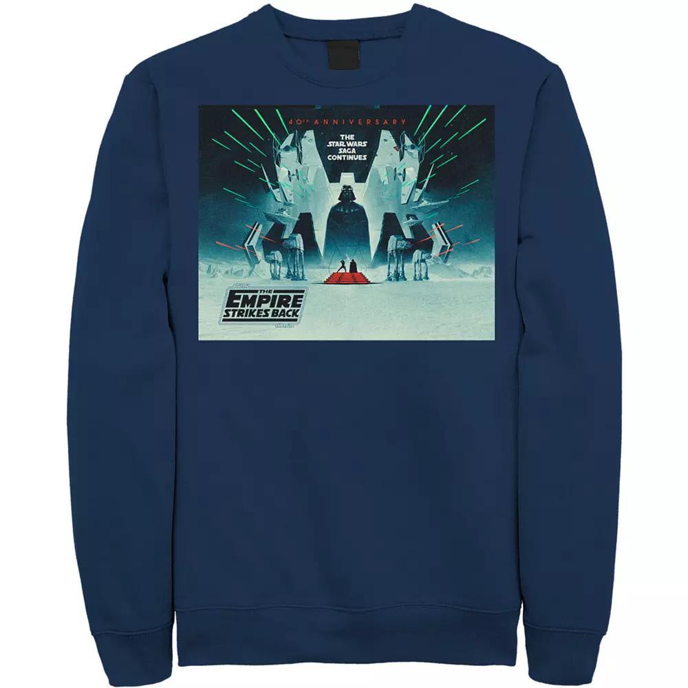 Men's Star Wars: The Empire Strikes Back 40th Anniversary Poster Sweatshirt, Size: Small, Red Product Image