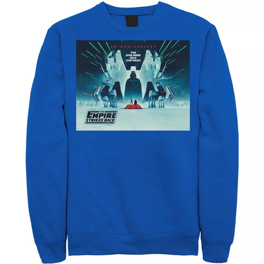 Men's Star Wars: The Empire Strikes Back 40th Anniversary Poster Sweatshirt, Size: Small, Red Product Image