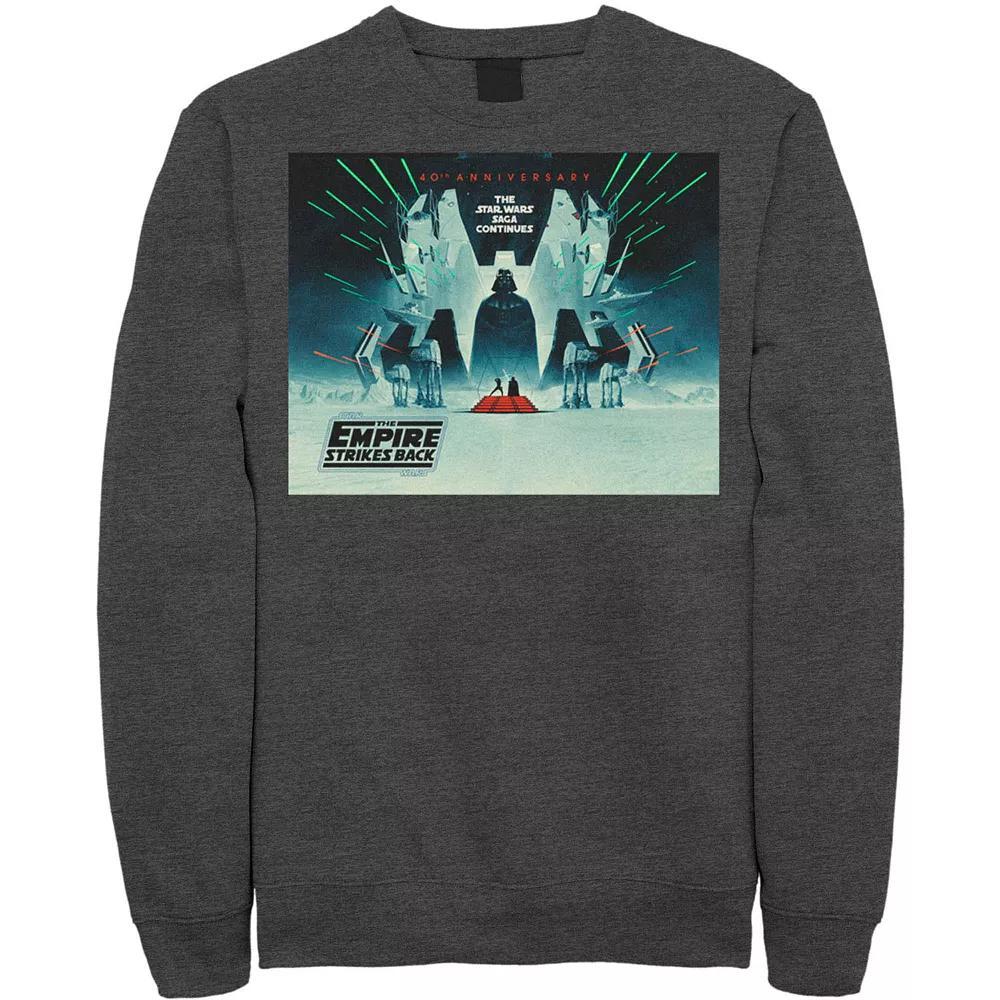 Men's Star Wars: The Empire Strikes Back 40th Anniversary Poster Sweatshirt, Size: Small, Red Product Image