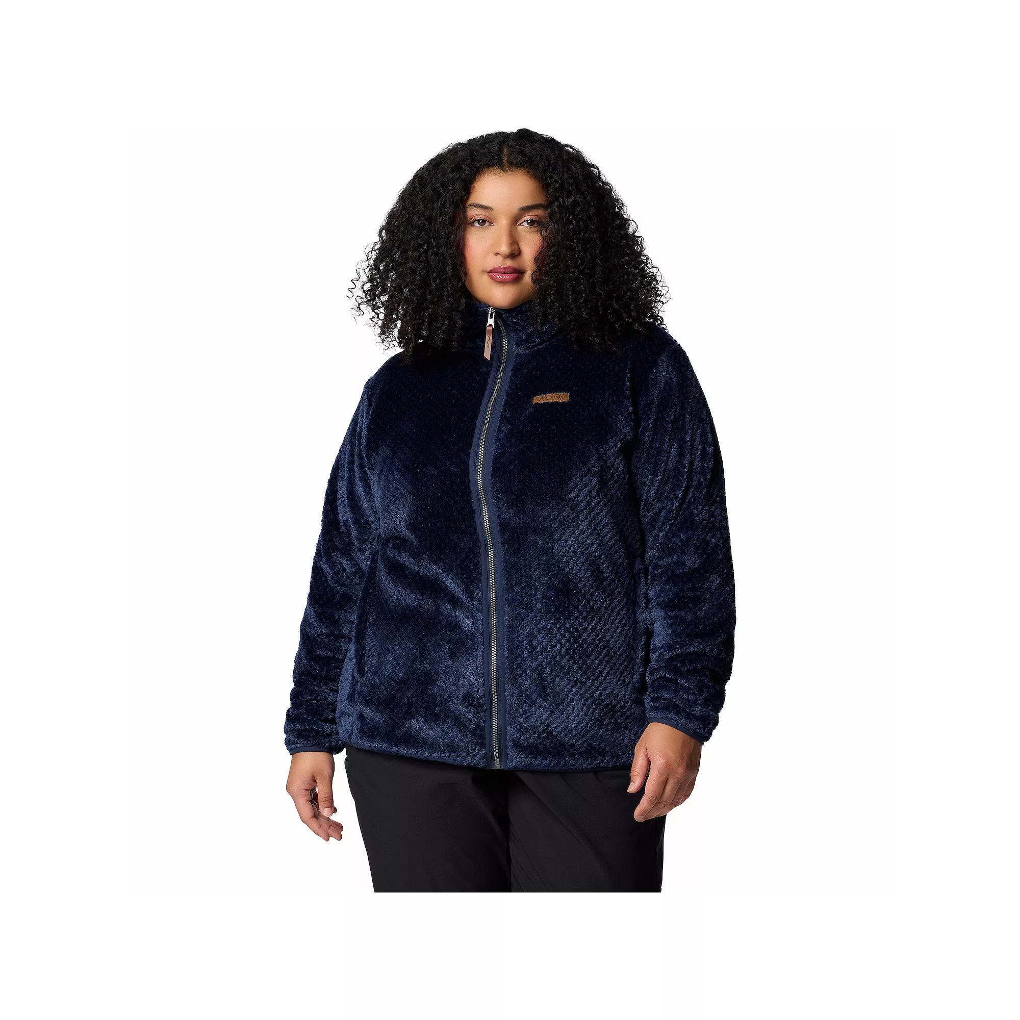 Plus Size Columbia Fireside Sherpa Fleece Jacket, Women's, Size: 1XL, Collegiate Blue Product Image