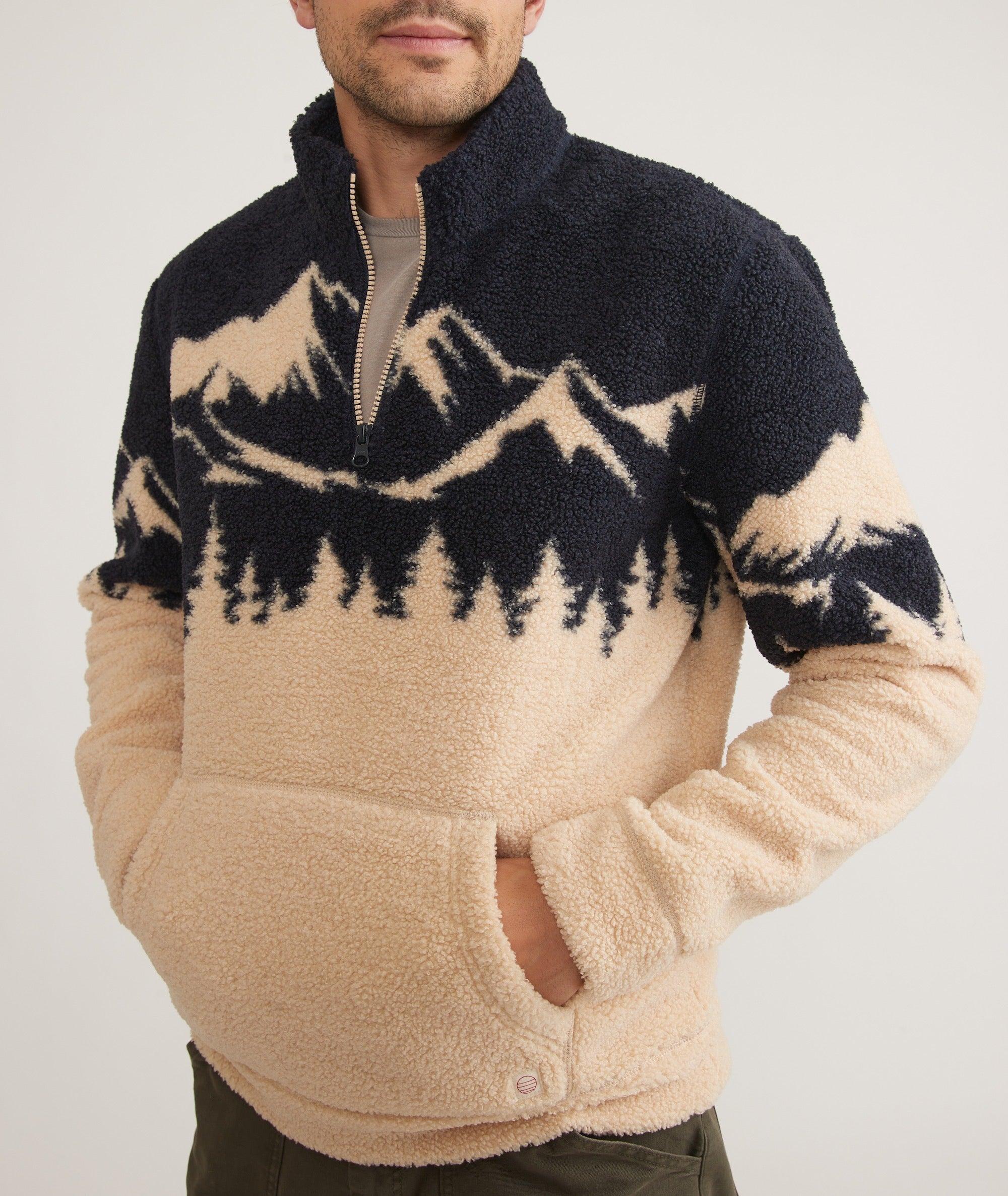 Mountain Scene Quarter-Zip Fleece - Exclusive Product Image