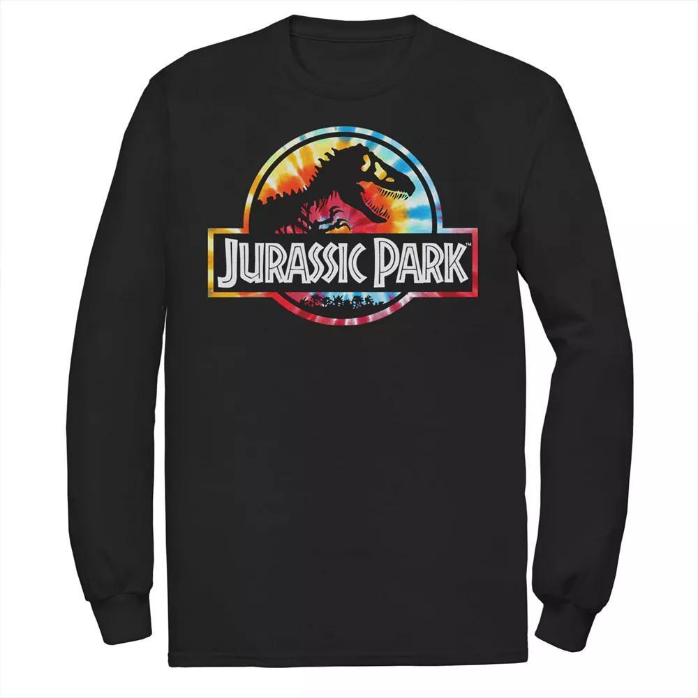 Men's Jurassic Park Beige Flat Movie Logo Tee, Size: Small, Blue Product Image