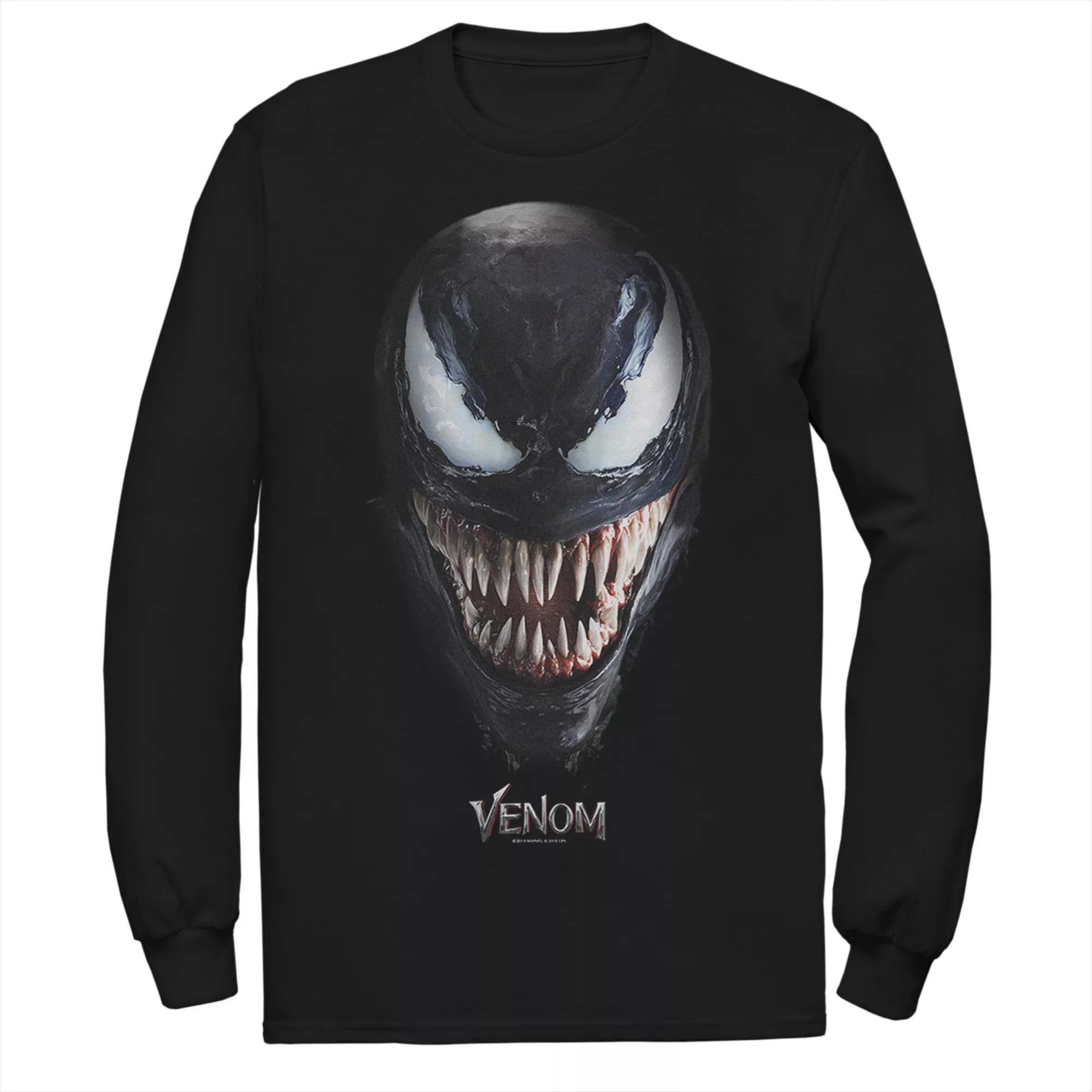 Men's Marvel Venom Big Face Tee, Size: Large, Black Product Image