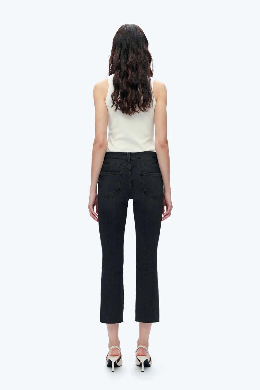Bayeas Mid Rise Straight Jeans Product Image