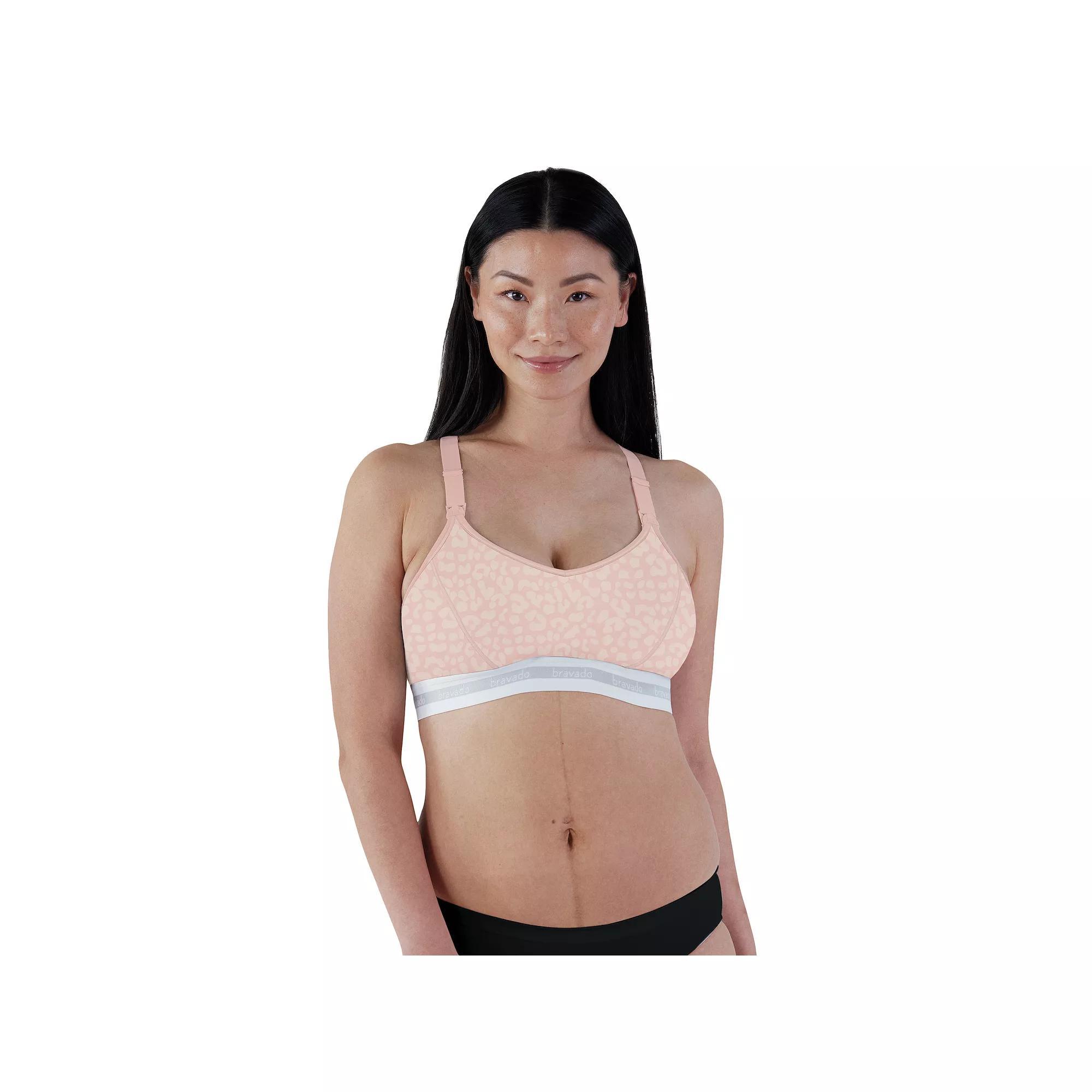 Bravado Designs Original Pumping and Nursing Bra 12006V, Women's, Size: Medium FC, Pink Leopard Product Image