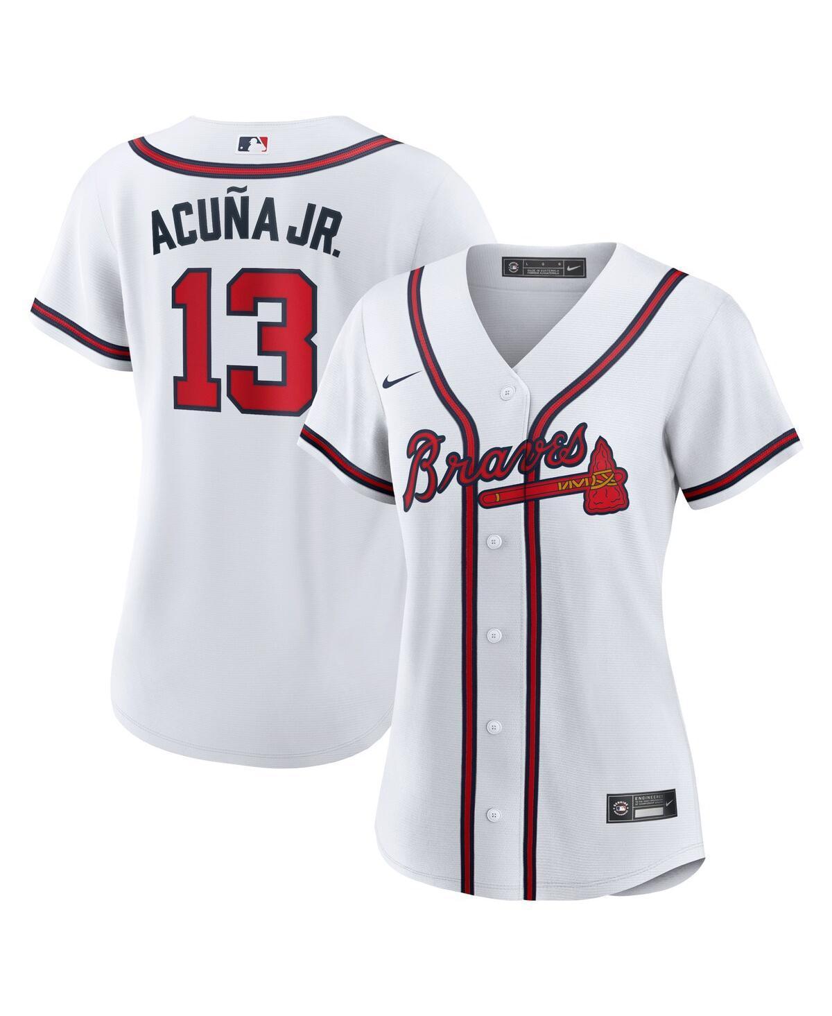 Womens Nike Ronald Acuna Jr. Atlanta Braves Home Replica Player Jersey Product Image