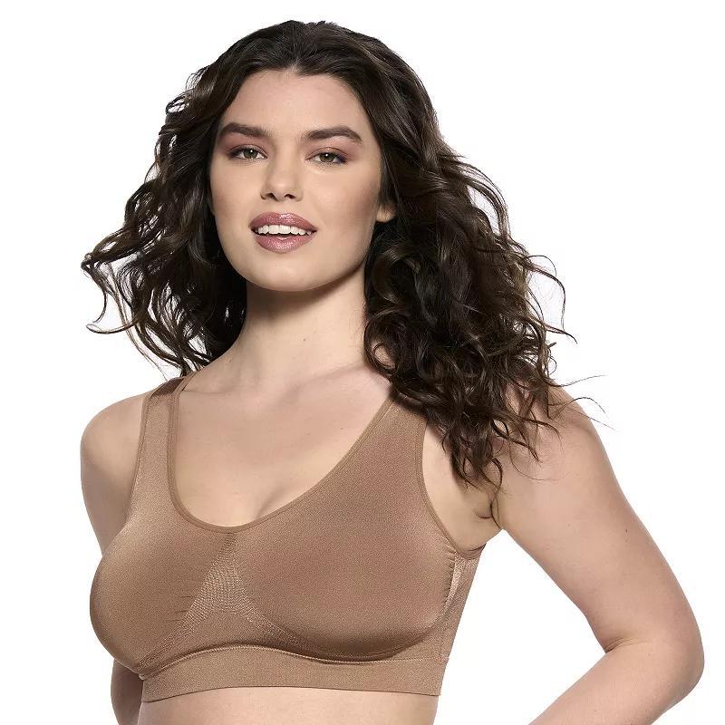 Paramour by Felina Body Smooth Wireless Seamless Bralette 265128, Women's, Size: XXL, Sparrow Product Image