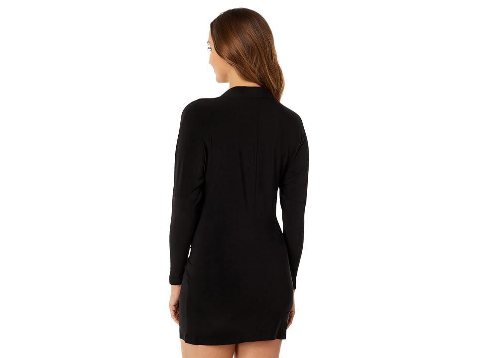 Norma Kamali Mini Tie Front Dress Black M Product Image