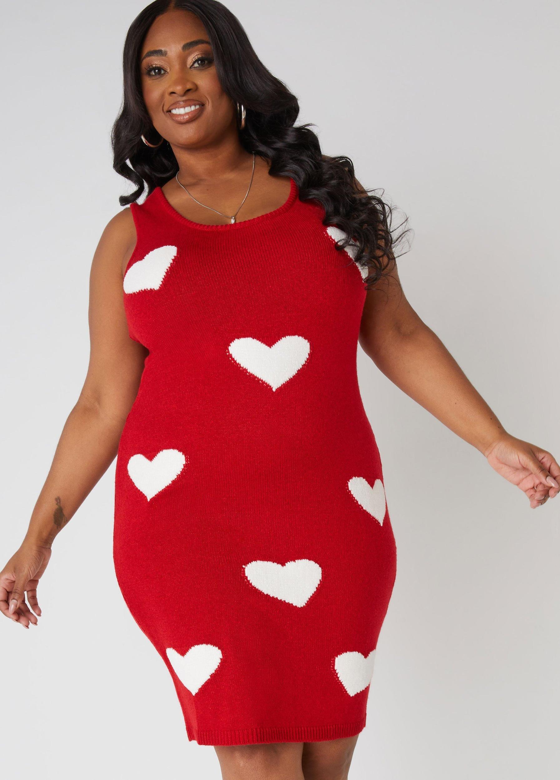 Heart Sweater Dress Product Image