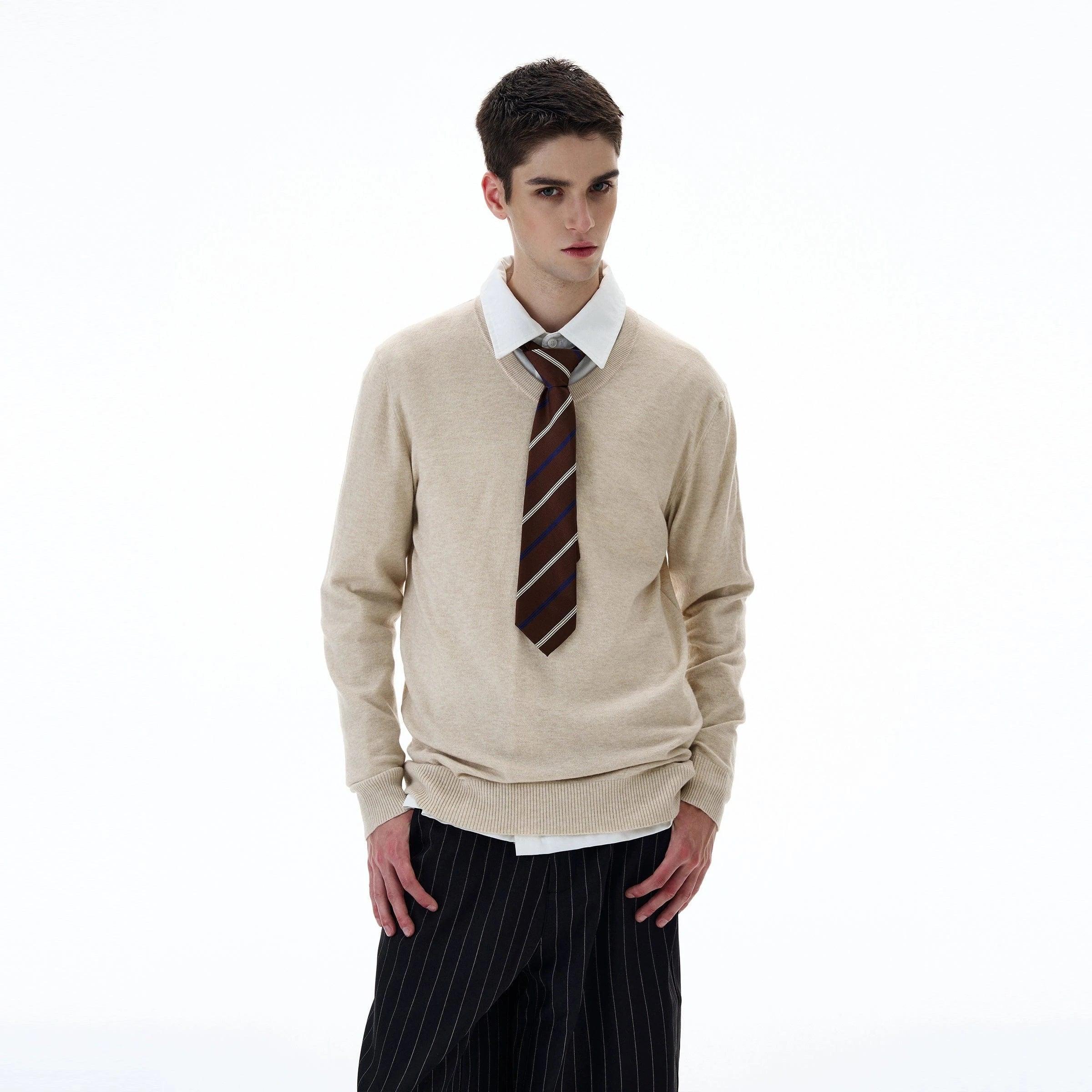 RT No. 20003 V-NECK KNIT LONG SLEEVE Product Image