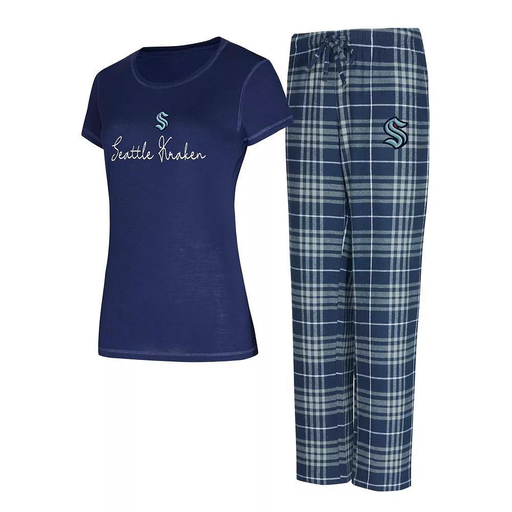 Women's Concepts Sport Dallas Cowboys Vector T-Shirt & Flannel Pants Sleep Set, Size: Large, Blue Product Image