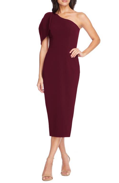 Dress the Population Tiffany One Shoulder Midi Dress Product Image