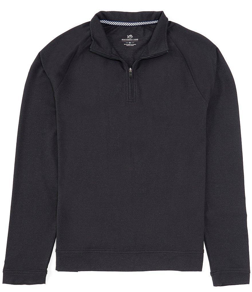 Southern Tide Cruiser Heather Solid Performance Stretch Quarter-Zip Pullover Product Image