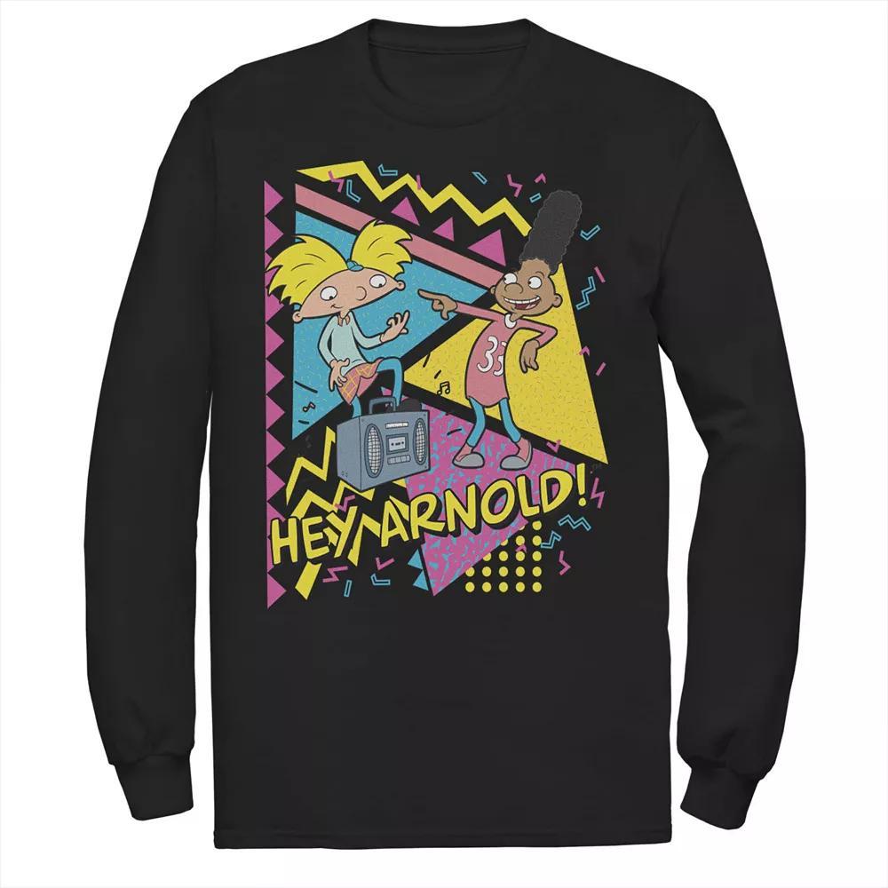 Men's Nickelodeon Hey Arnold Gerald Best Friends Boombox Tee, Size: Small, Black Product Image