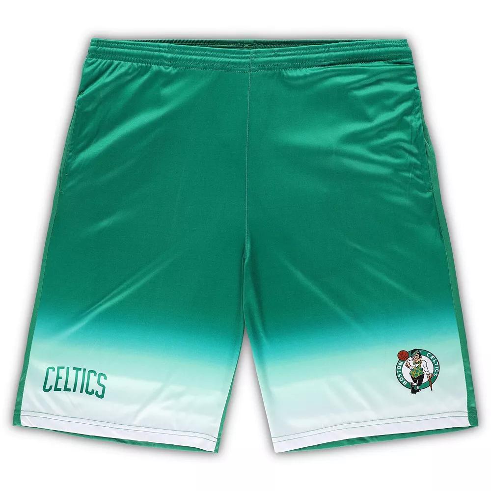 Men's Fanatics Branded Kelly Green Boston Celtics Big & Tall Fadeaway Shorts, Size: 2XLT Product Image