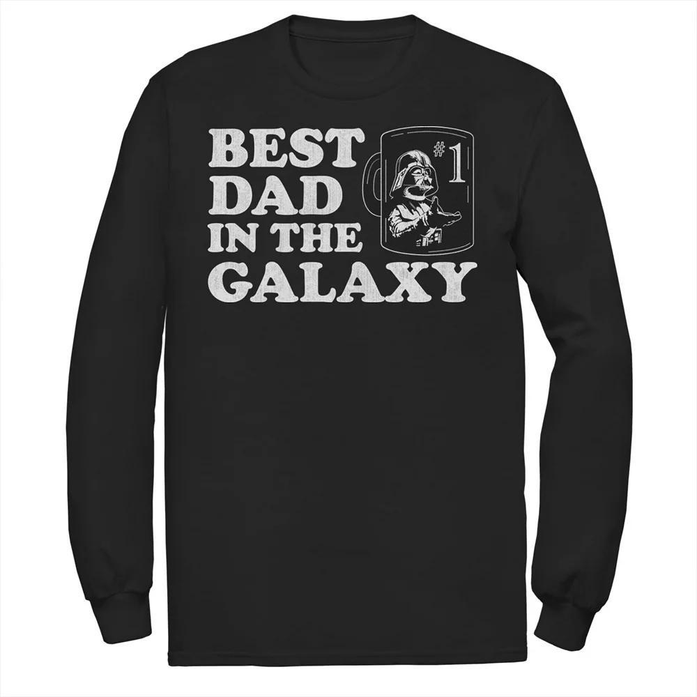 Men's Star Wars Best Dad In The Galaxy Tee, Size: Medium, Black Product Image