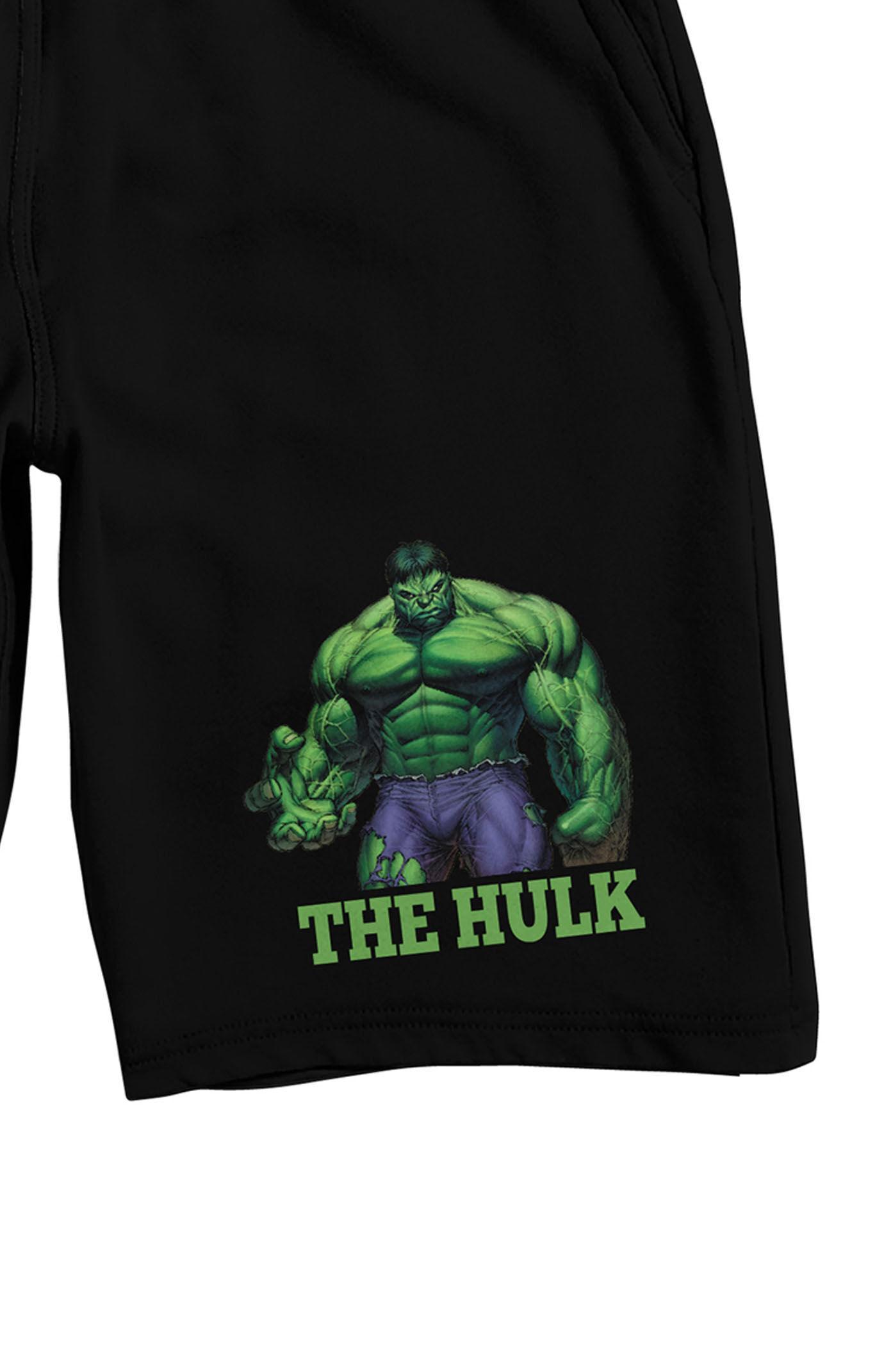 Men's Marvel Universe The Hulk Sleep Shorts, Size: Small, Black Product Image