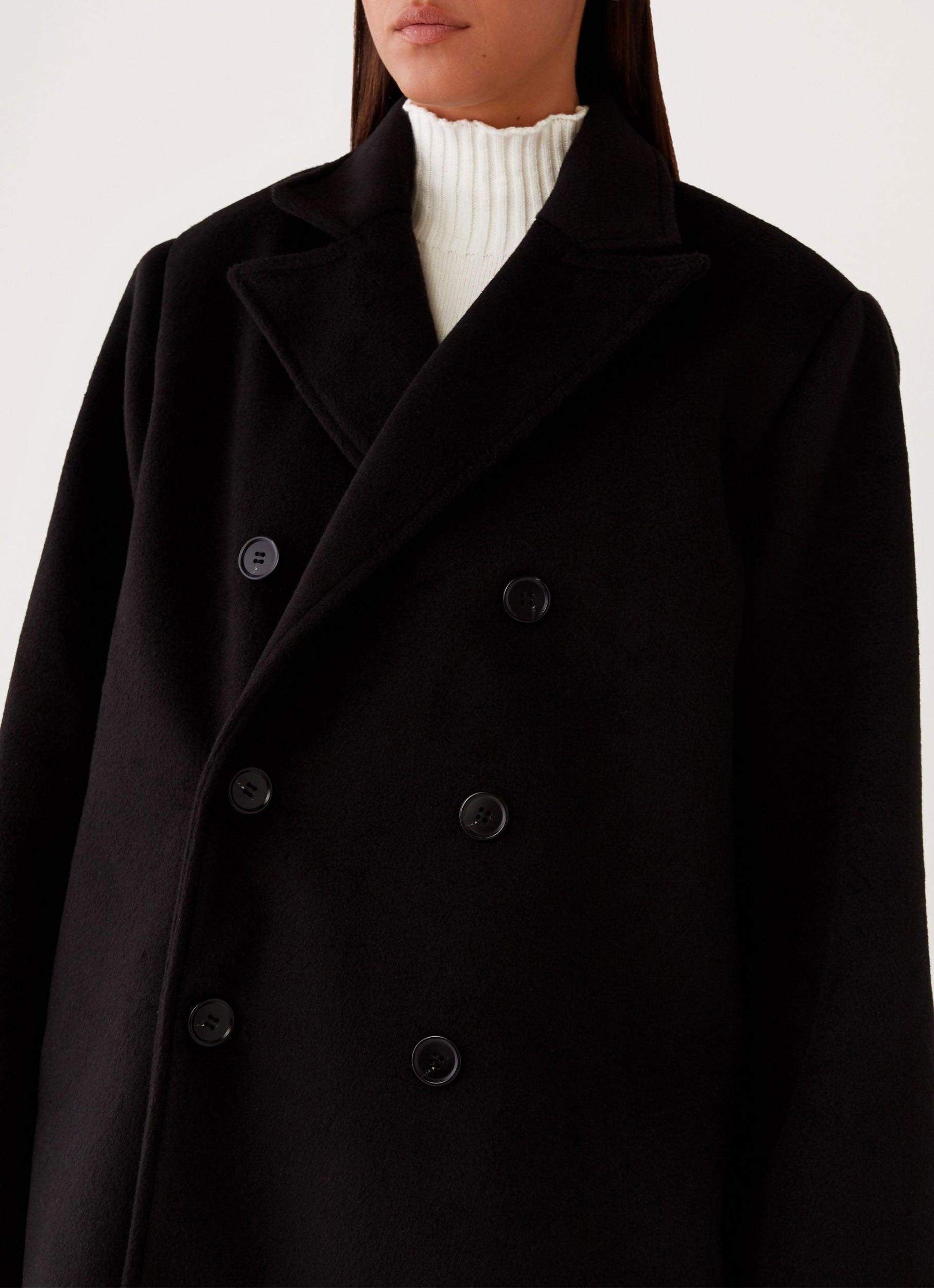 Gianni Double Breast Coat - Black Girls Product Image