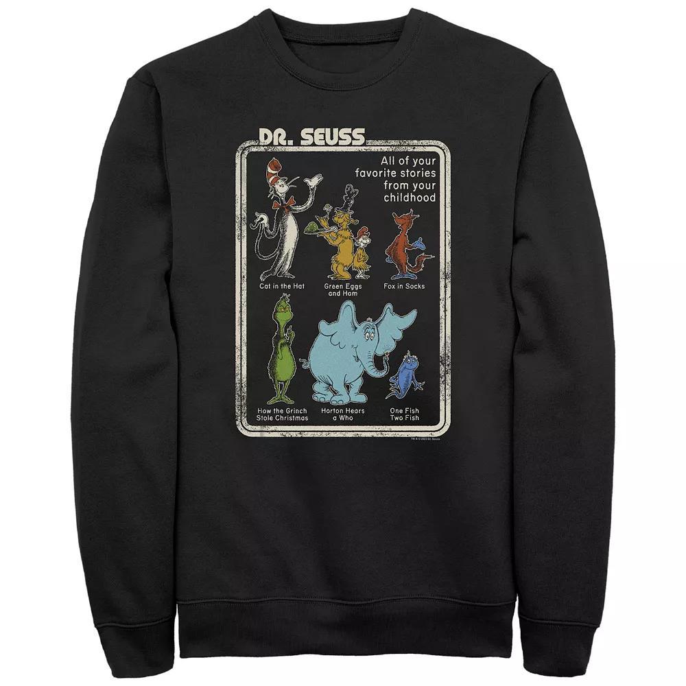 Men's Dr. Seuss Stories From Your Childhood Graphic Fleece, Size: XL, Black Product Image