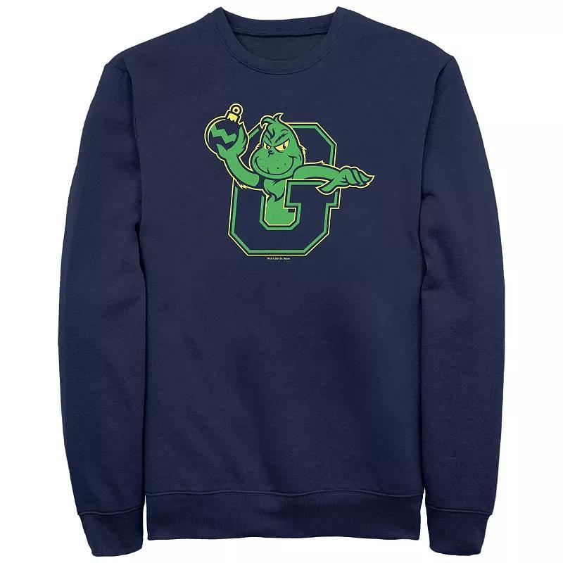 Big & Tall Dr. Seuss Grinch Ready To Attack Graphic Fleece, Men's, Size: XL, Blue Product Image