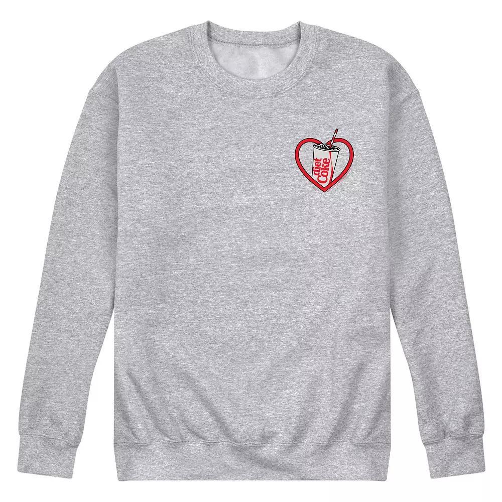 Mens Diet Coke Heart Fleece Sweatshirt Product Image