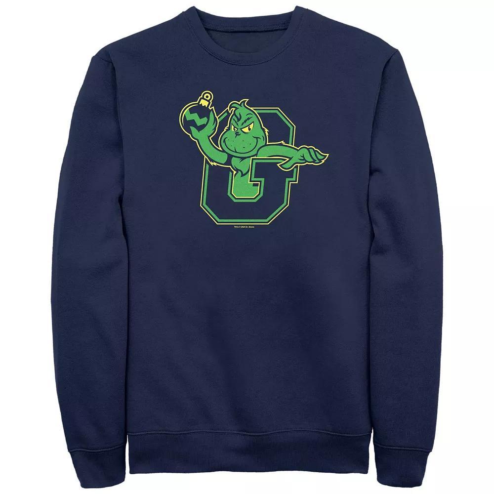 Big & Tall Dr. Seuss Grinch Ready To Attack Graphic Fleece, Men's, Size: XL, Blue Product Image