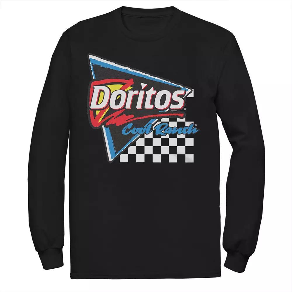 Men's Doritos Cool Ranch Racing Flag Triangle Tee, Size: Medium, Black Product Image