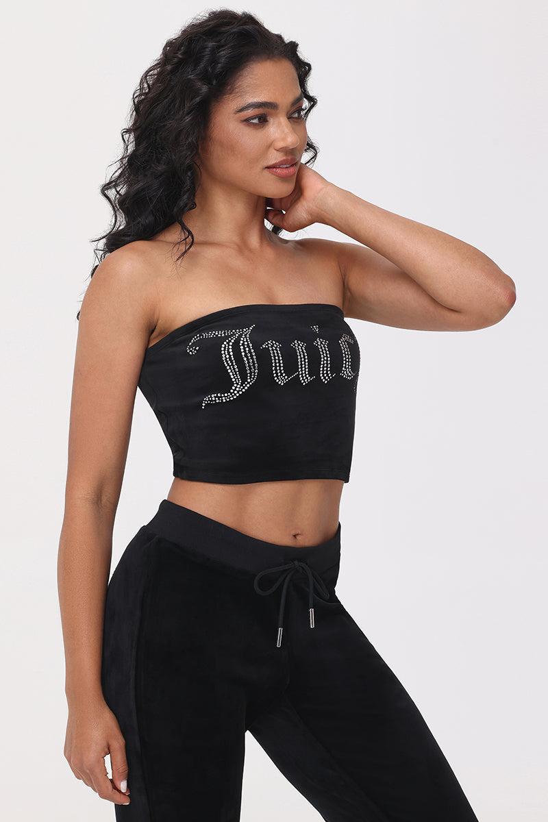 Big Bling Velour Tube Top Product Image