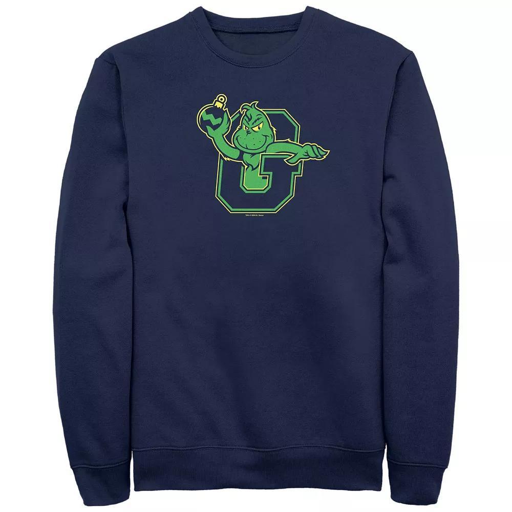 Big & Tall Dr. Seuss Grinch Ready To Attack Graphic Fleece, Men's, Size: 5XL, Blue Product Image