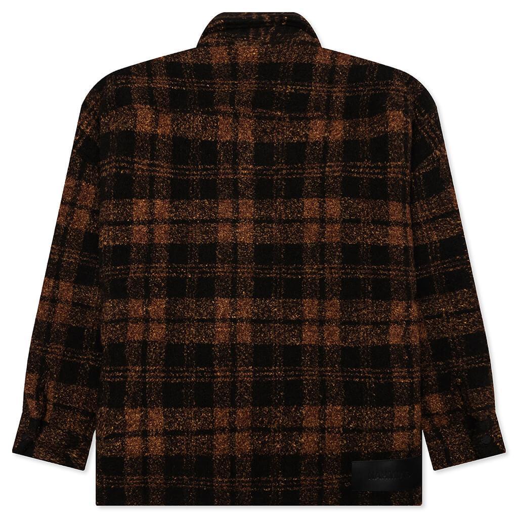 Plaid Padded Shirt - Saffron Male Product Image