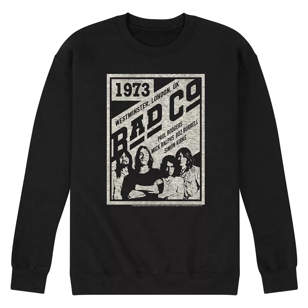 Mens Bad Company Poster Sweatshirt Blue Product Image
