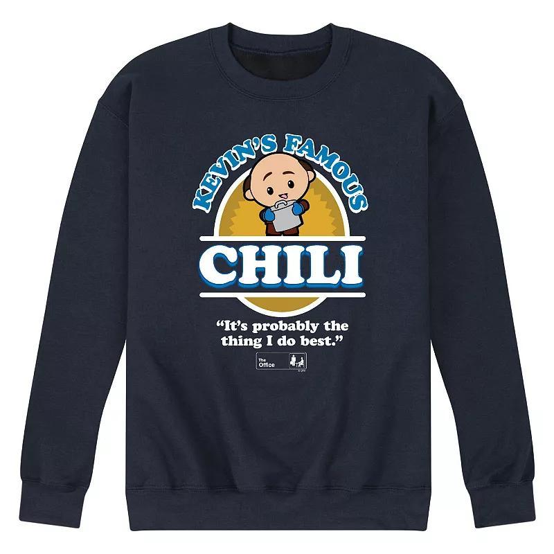 Mens The Office Kevins Chili Fleece Sweatshirt Blue Product Image