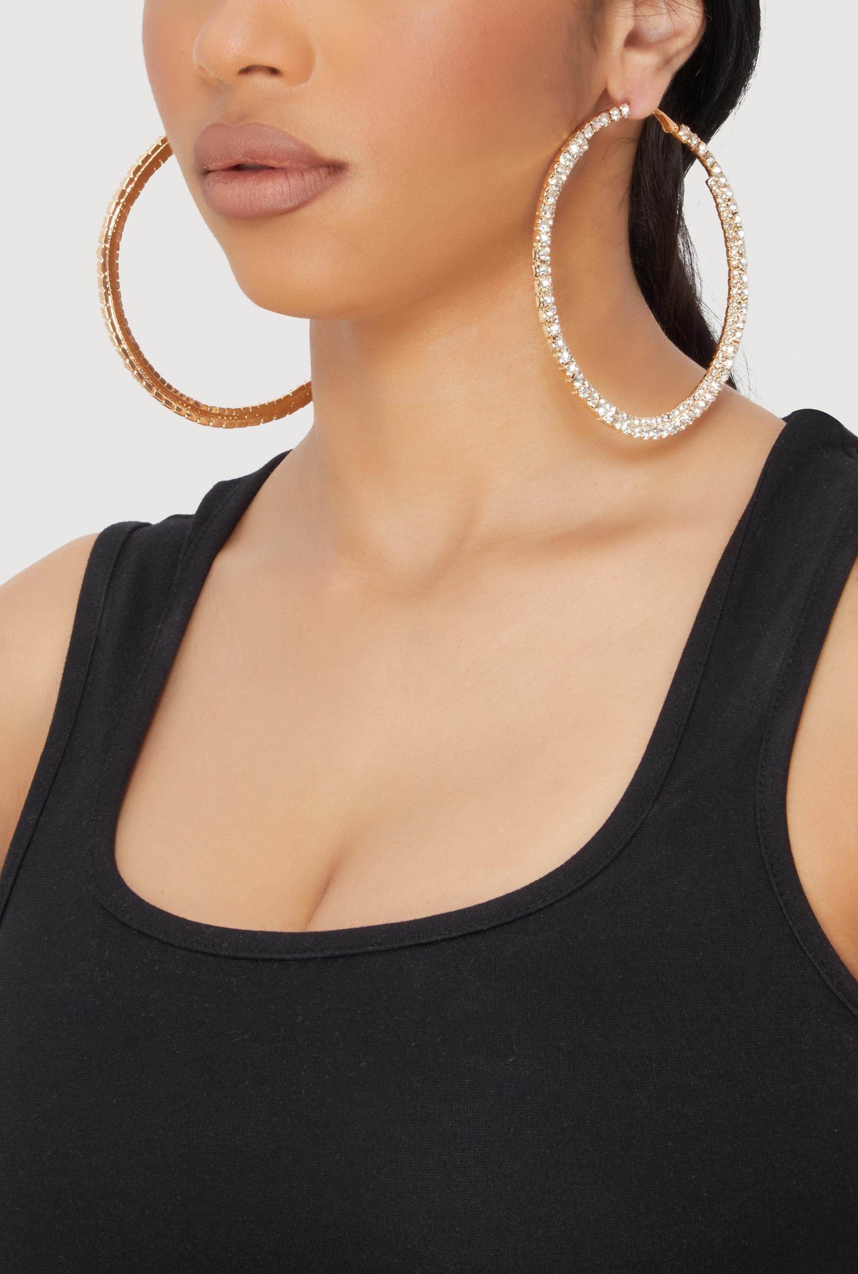 Faux Pearl Rhinestone Beaded Layered Necklace with Drop Earrings Male Product Image