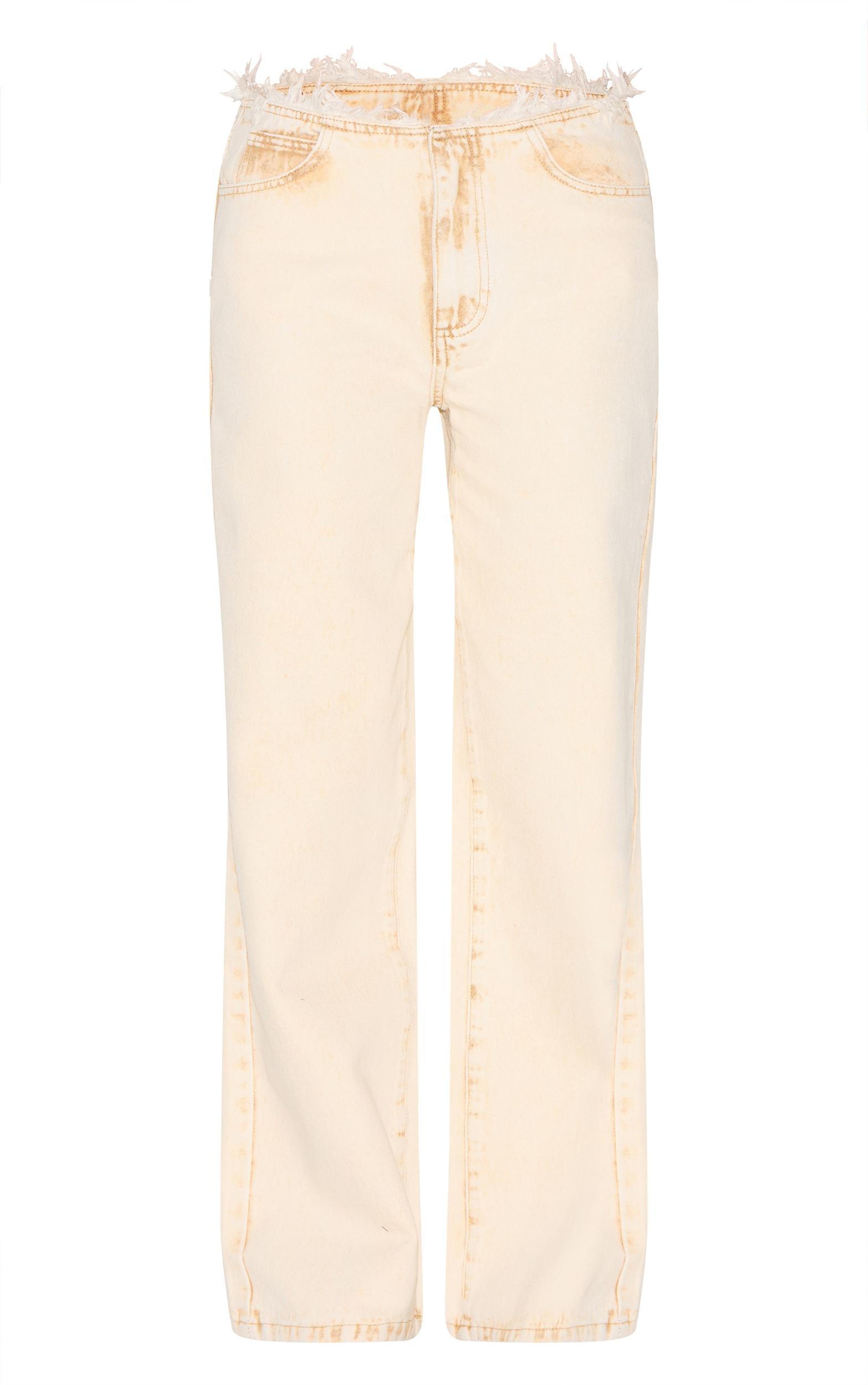  Sand Low Rise No Waistband Straight Leg Product Image