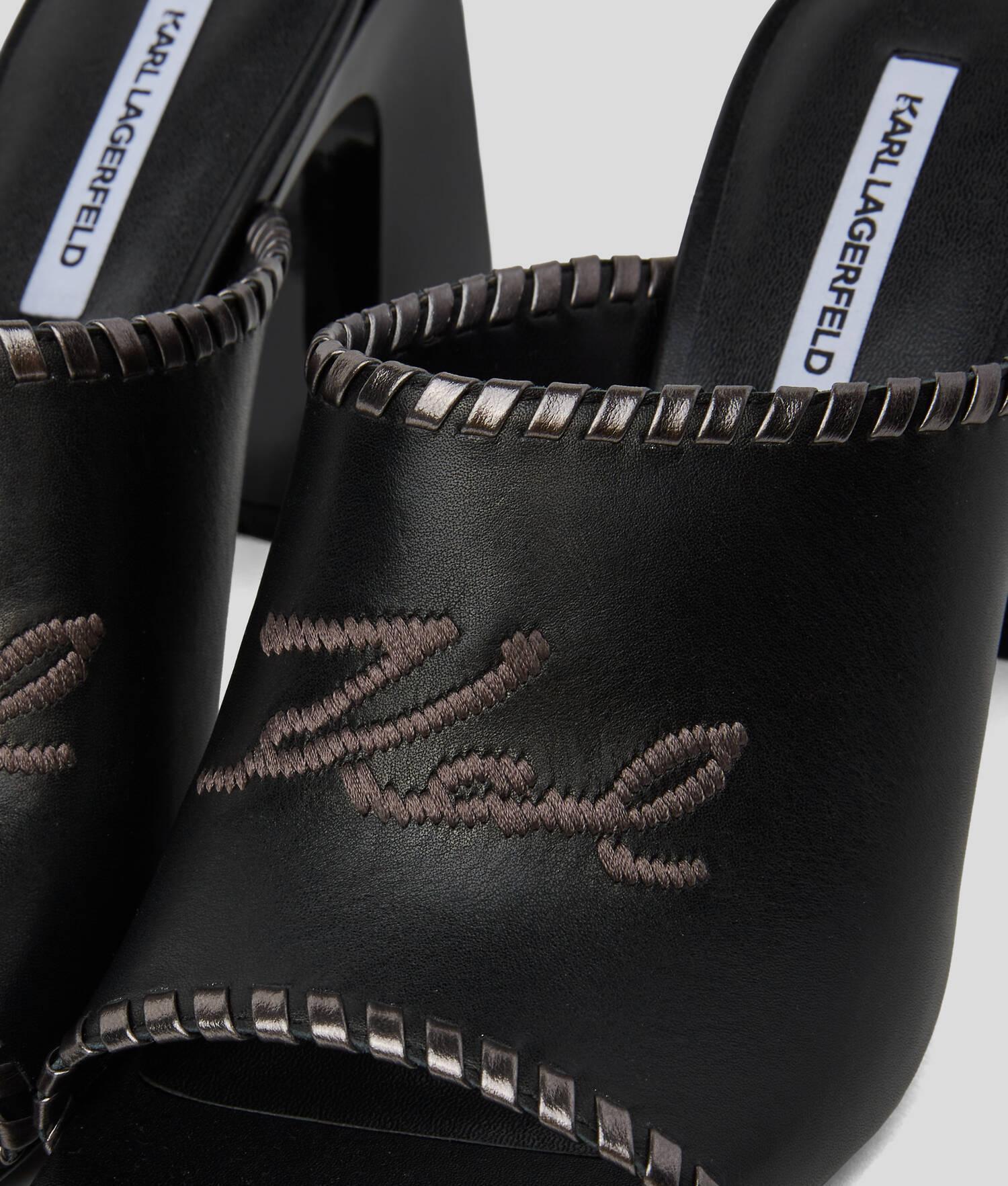 KARL SIGNATURE ASTRA NOVA HEELED SANDALS Product Image