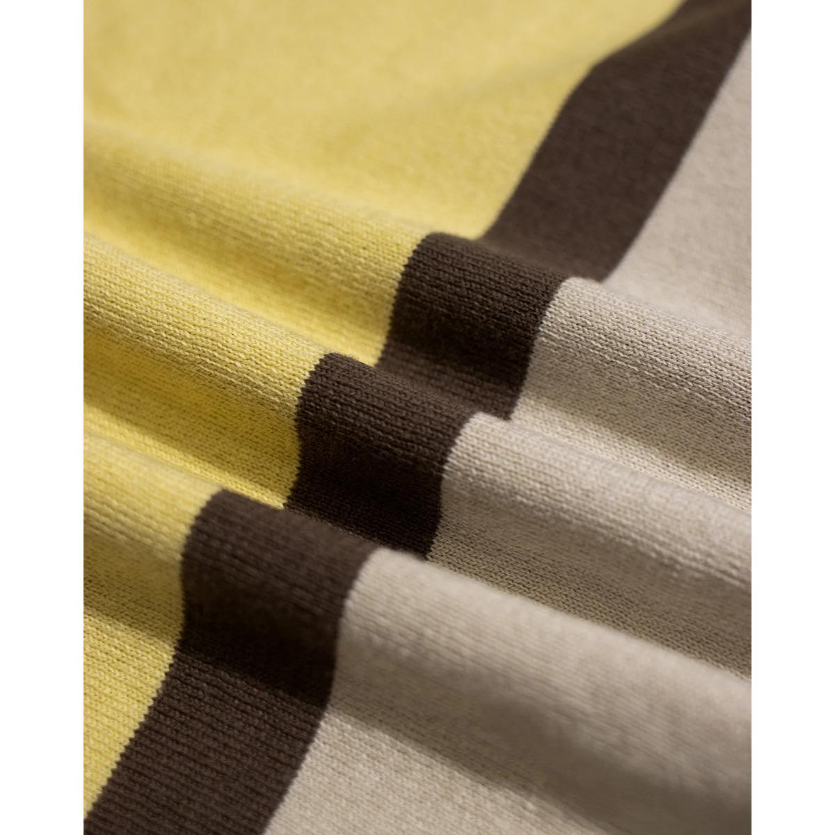 Velzy Cardigan Neto Stripe Dark Brown Product Image