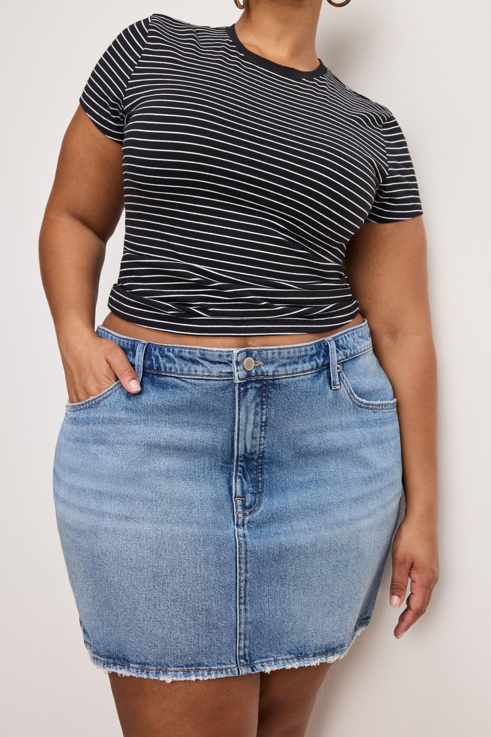 GOOD 90S MINI SKIRT | INDIGO819 Product Image